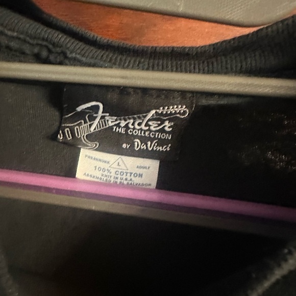 Fender Black Short Sleeve Men's Tee - Picture 2 of 3